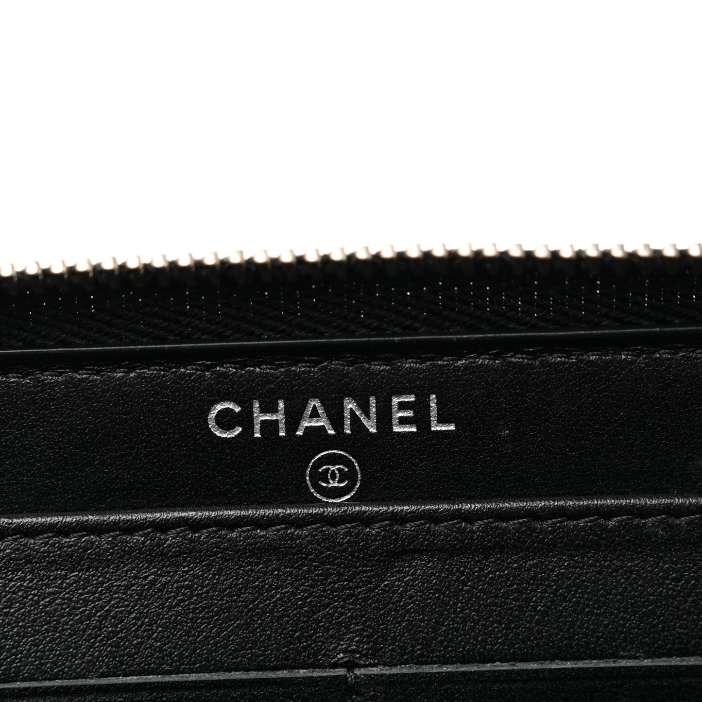 Canvas Studded CC Gusset Zip Around Wallet Black