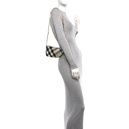 Burberry Jacquard Check Micro Shield Bag Lichen 2 of 10