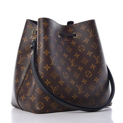 Louis Vuitton Monogram Neonoe MM Black 3 of 9
