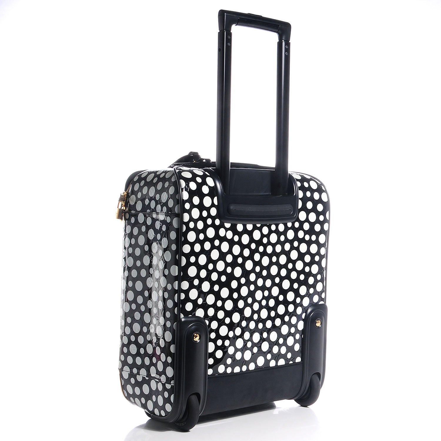 Louis Vuitton Vernis Kusama Infinity Dots Pegase Suitcase 45 Black 3 of 9