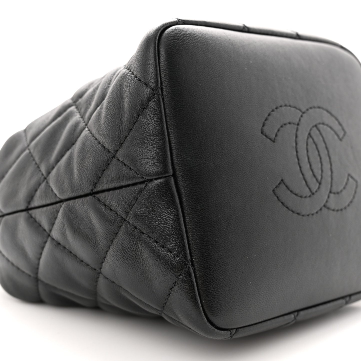 Lambskin Quilted Small Perfect Meeting Hobo Black