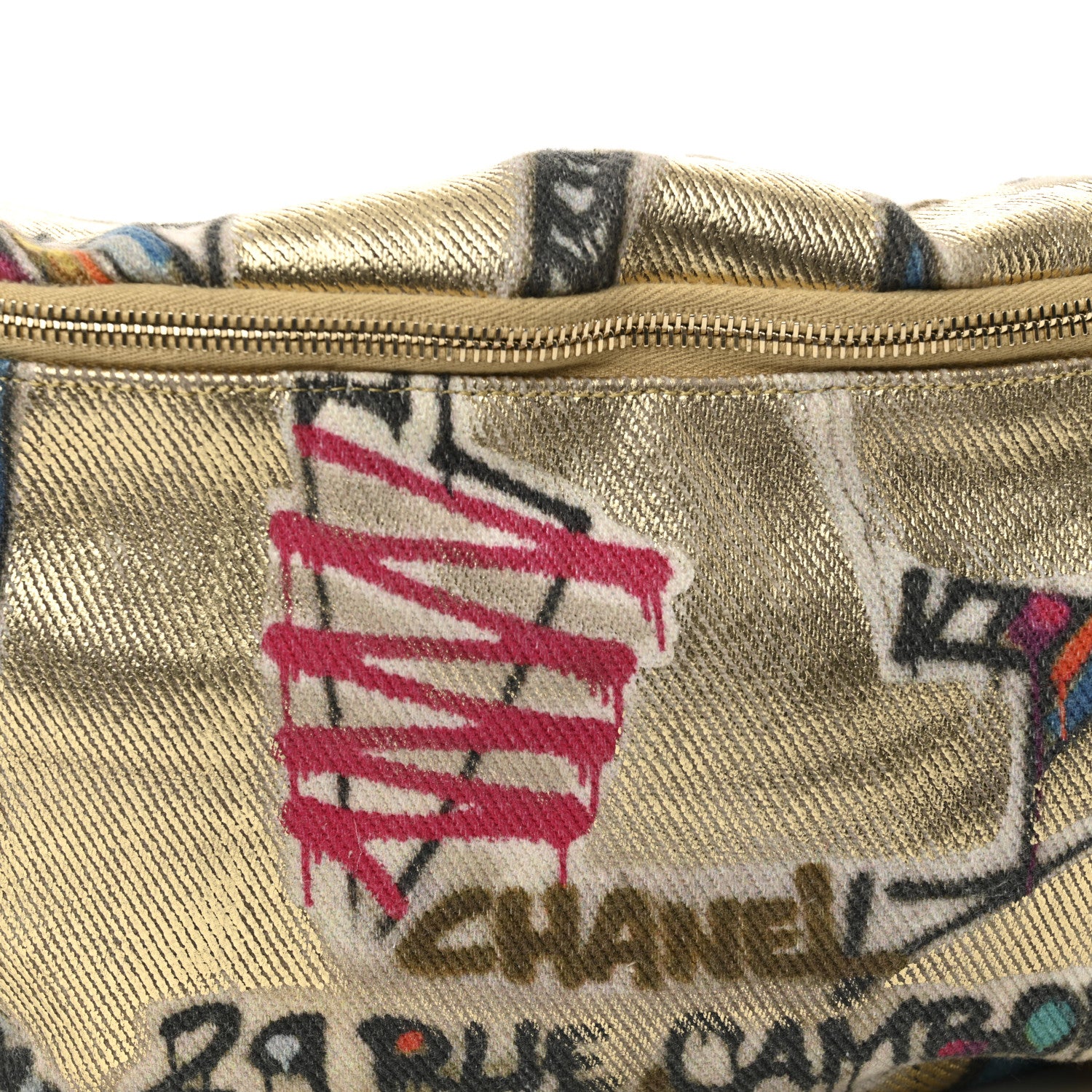 Chanel Graffiti Printed Canvas Street Spirit Waist Belt Bag Multicolor 20 of 28