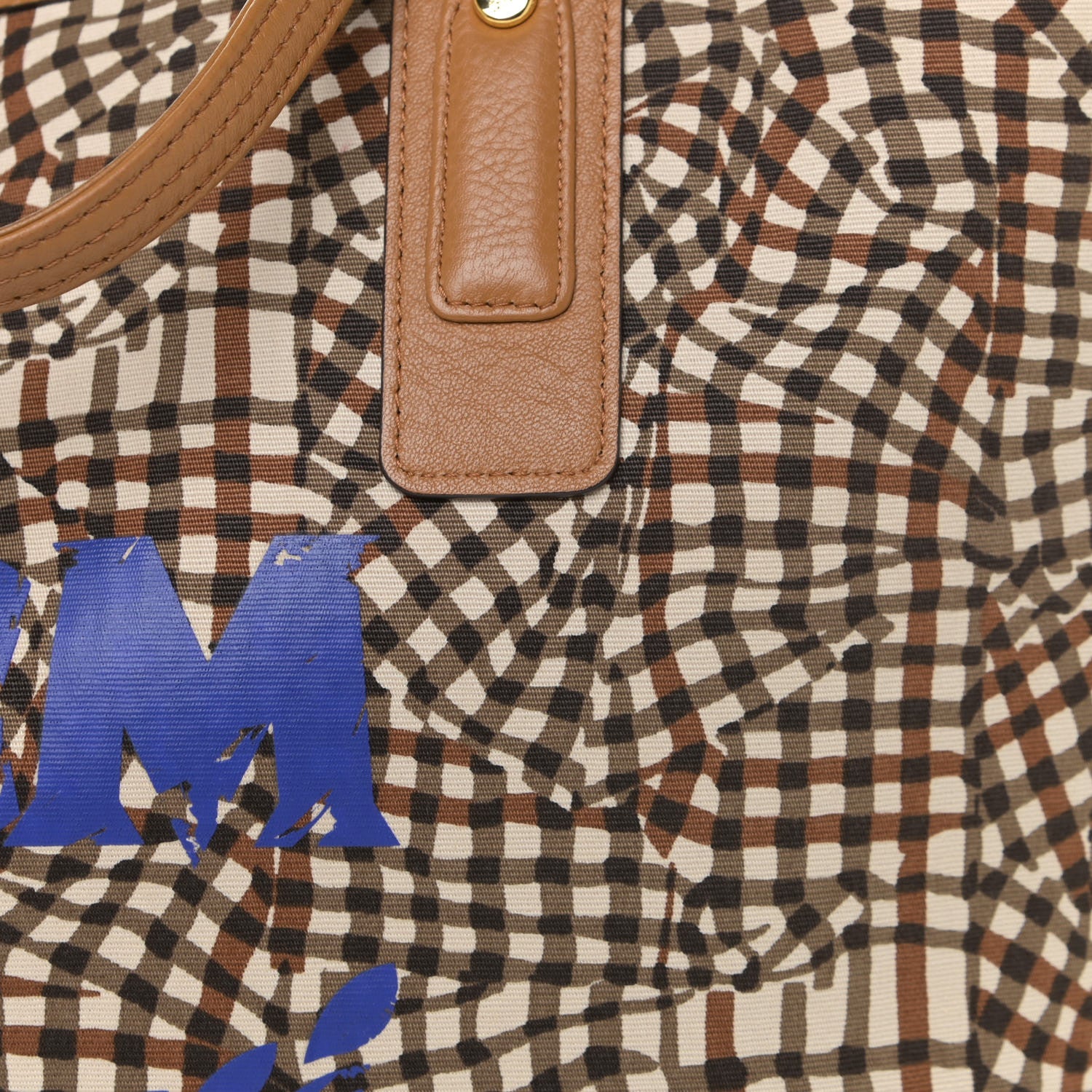 MCM Visetos Medium Liz Reversible Shopper Tote Cognac 17 of 17