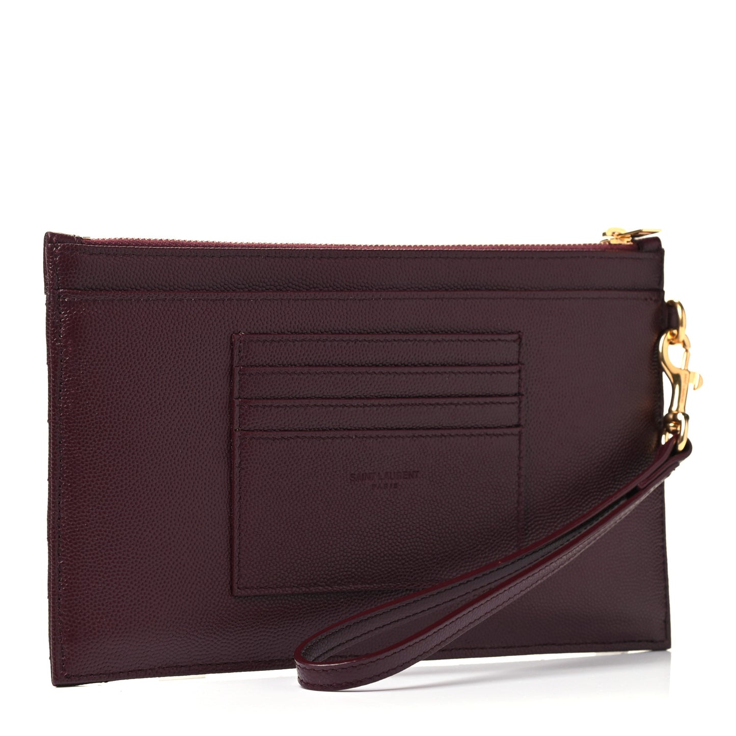 Grain De Poudre Chevron Monogram Large Bill Pouch Rouge Legion