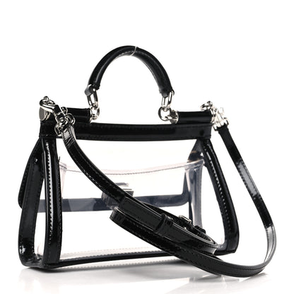 Dolce & Gabbana PVC Small Miss Sicily Satchel Transparent Black 3 of 8