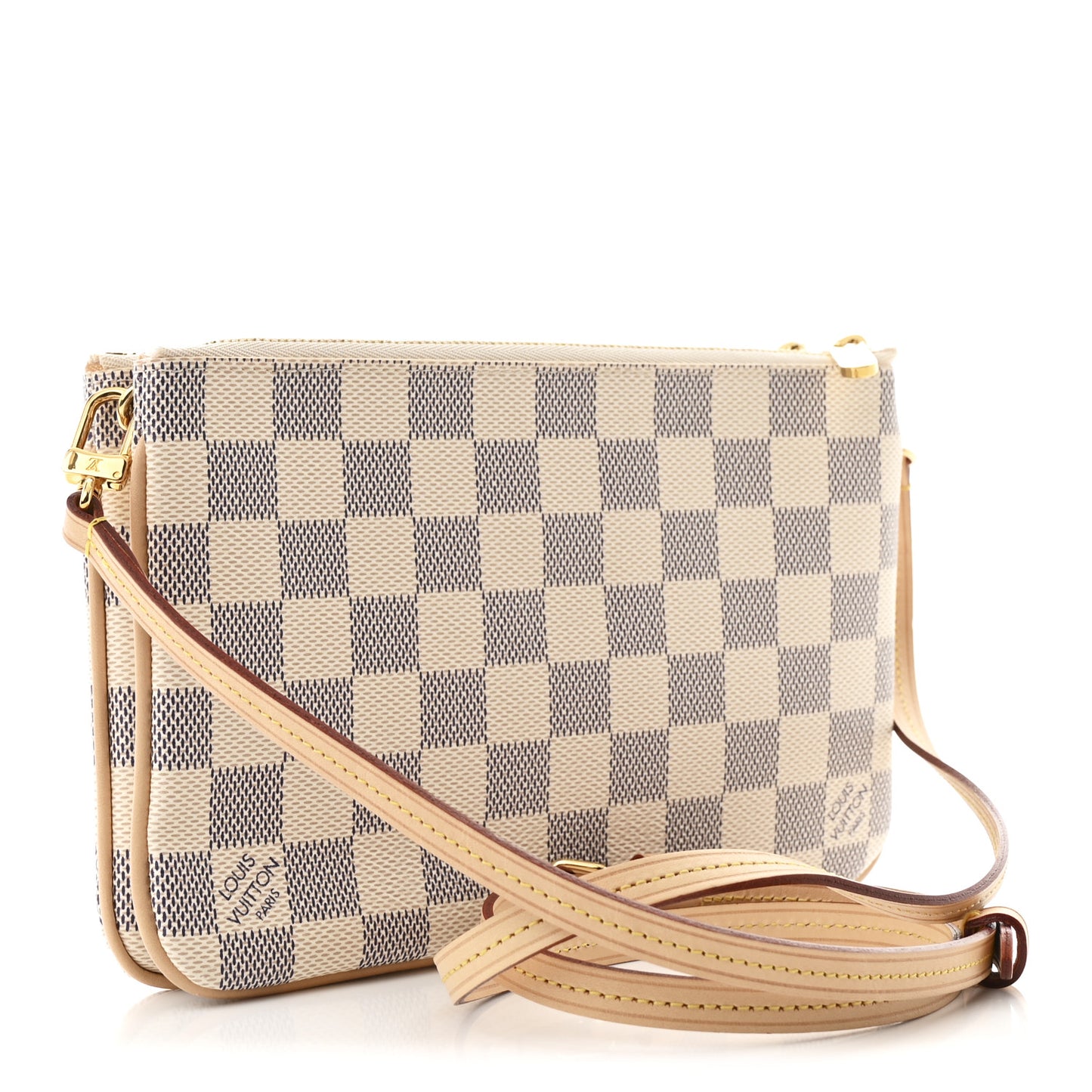 Damier Azur Double Zip Pochette