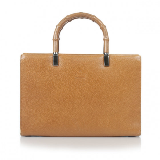 Gucci Leather Bamboo Handle Tote 1 of 13