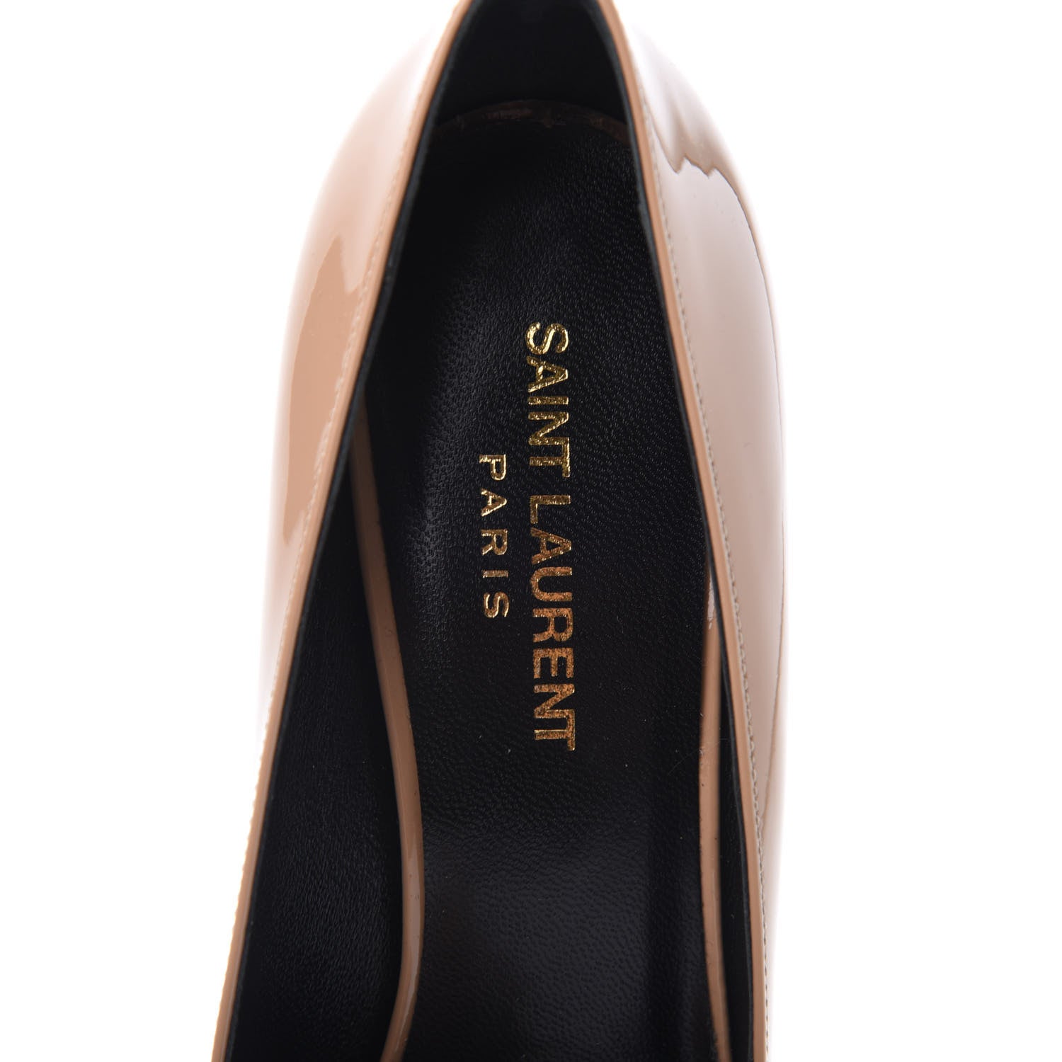 Saint Laurent Patent Classic Paris 105 Escarpin Pumps 38 Nude 6 of 13