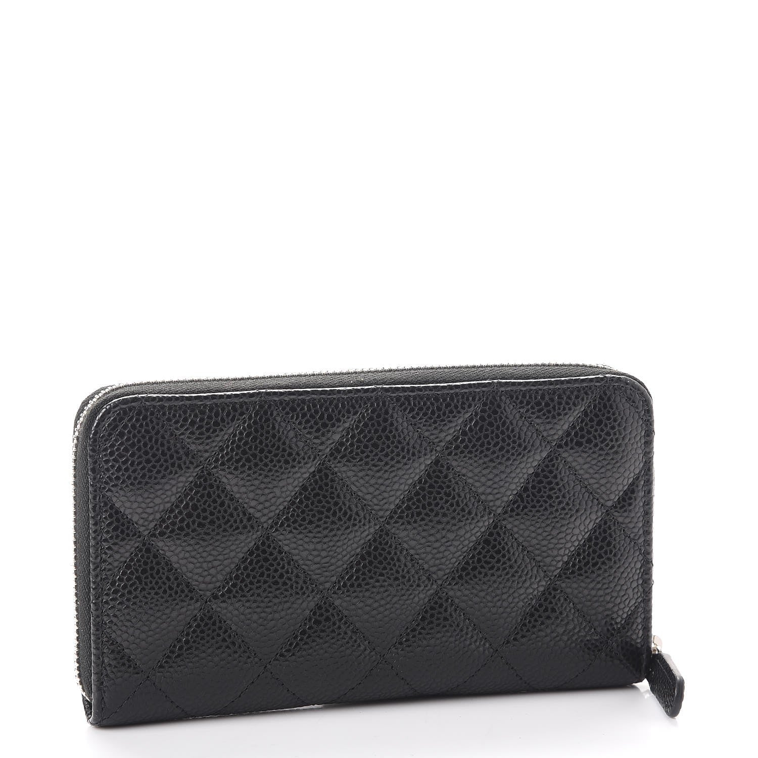 Chanel Caviar Quilted Medium Zip Around Wallet Black 3 of 11