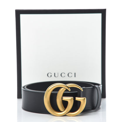 Gucci Calfskin Double G 40mm Belt 75 30 Black 8 of 8