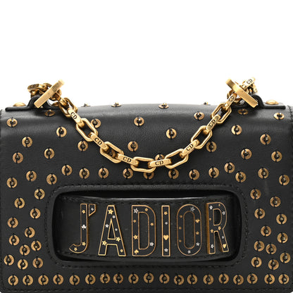 Christian Dior Calfskin Studded Mini J'Adior Chain Flap Bag Black 7 of 11