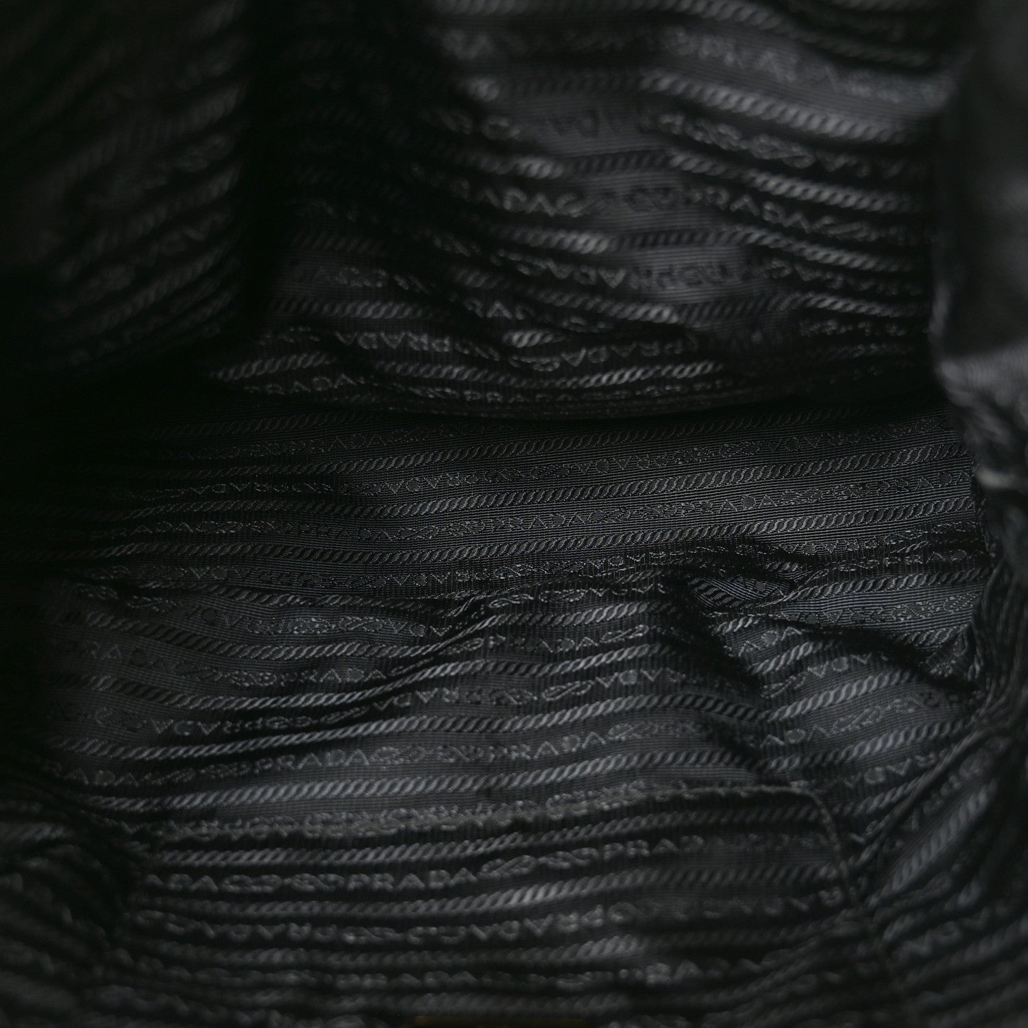Prada Tessuto Nylon Saffiano Tote Black 5 of 9
