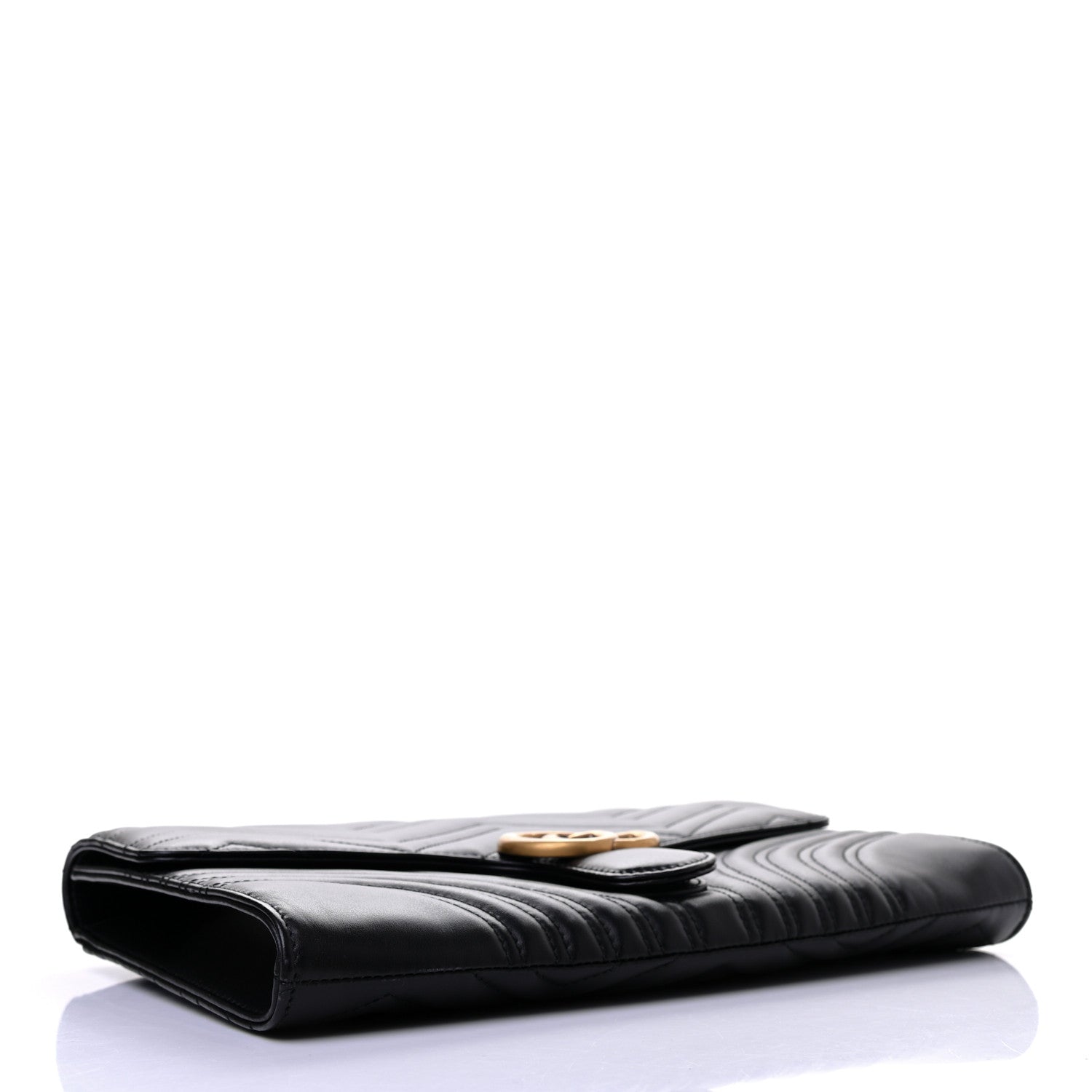 Gucci Calfskin Matelasse GG Marmont Clutch Black 6 of 21