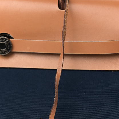 Hermes Toile Vache Hunter Herbag Zip 39 MM Bleu De Malte 12 of 20