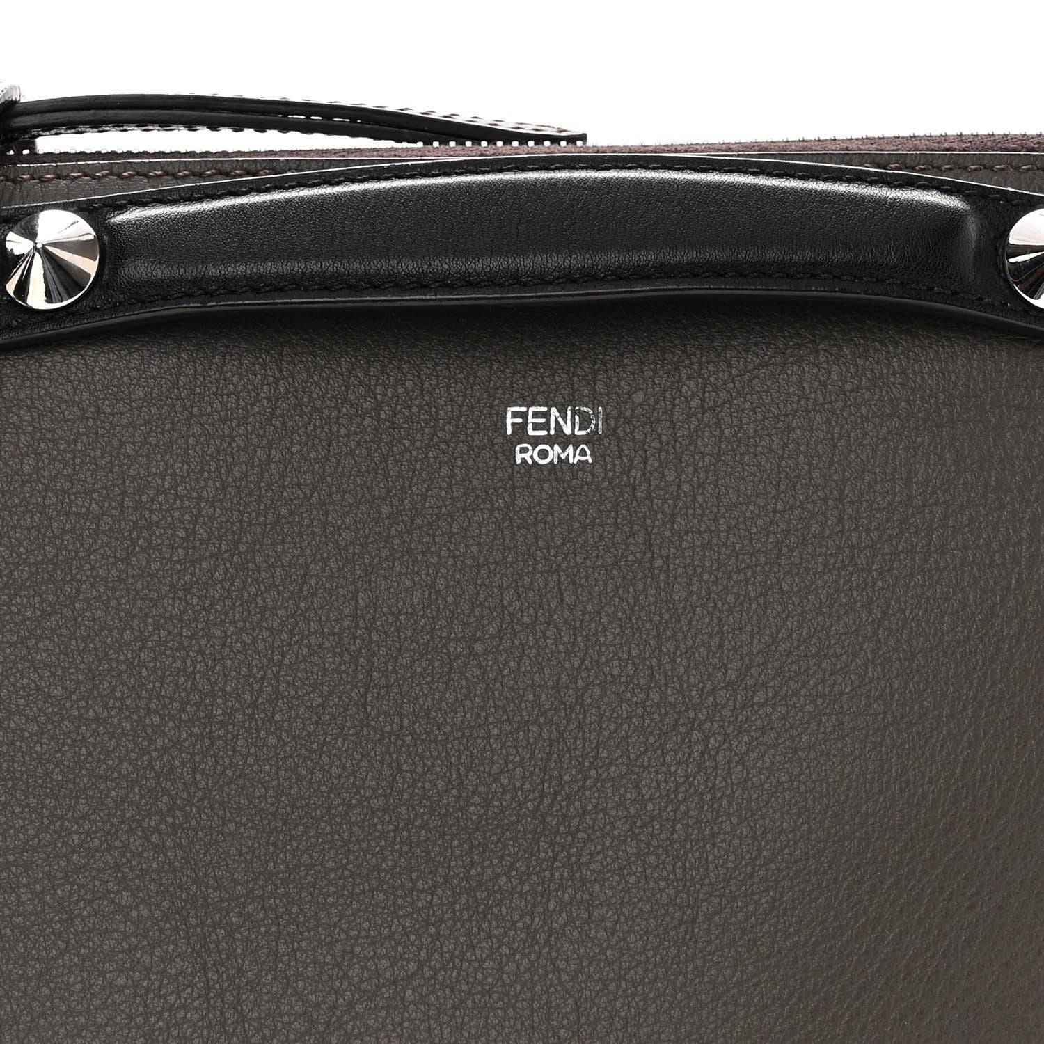 Fendi Vitello Dolce 4 Color Medium By The Way Boston Bag Carbone Grigio Polvere Multicolor 9 of 11