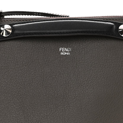 Fendi Vitello Dolce 4 Color Medium By The Way Boston Bag Carbone Grigio Polvere Multicolor 9 of 11