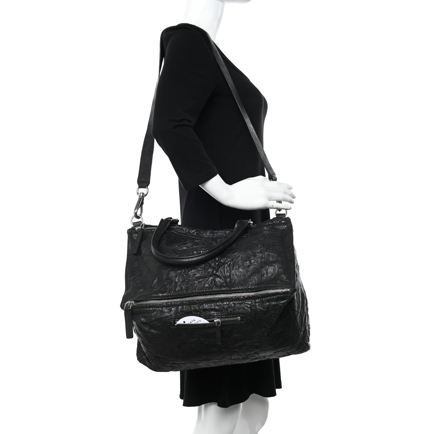 Givenchy Tumbled Sheepskin Large Pandora Black 2 of 19