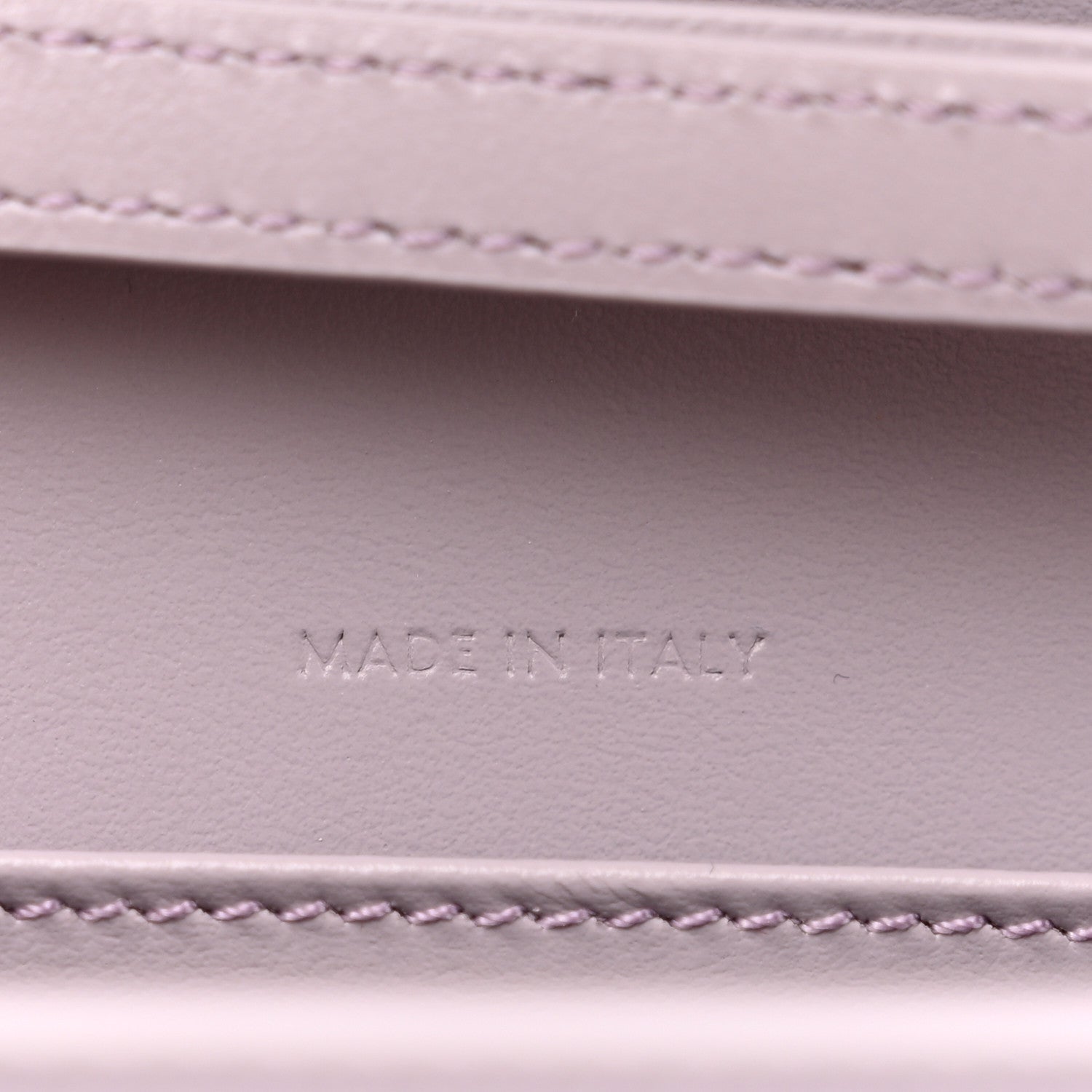 Celine Shiny Calfskin Triomphe Margo Wallet on Chain Light Lavender 7 of 10