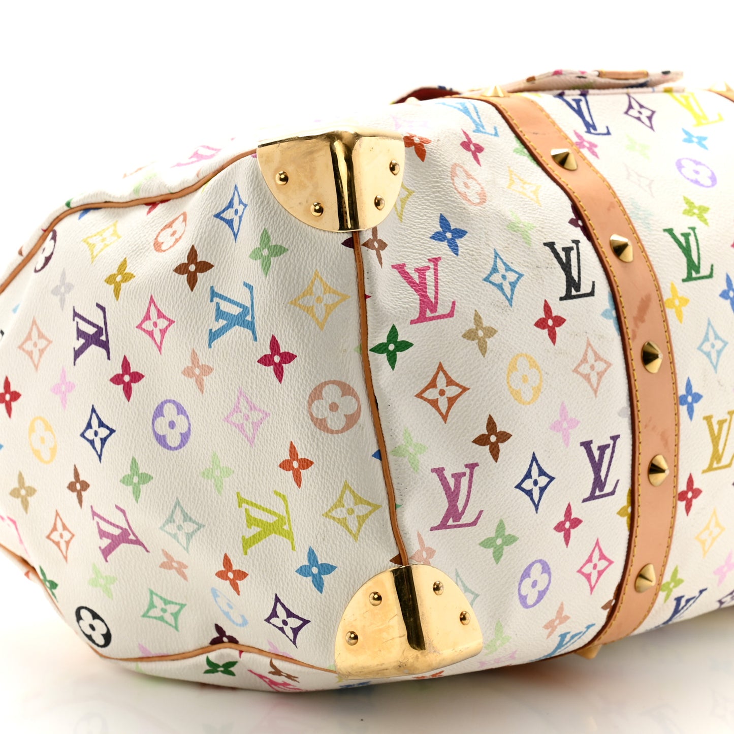 Monogram Multicolor Keepall 45 White