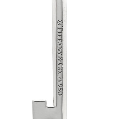Tiffany Platinum Diamond Medium Woven Key Pendant 3 of 3