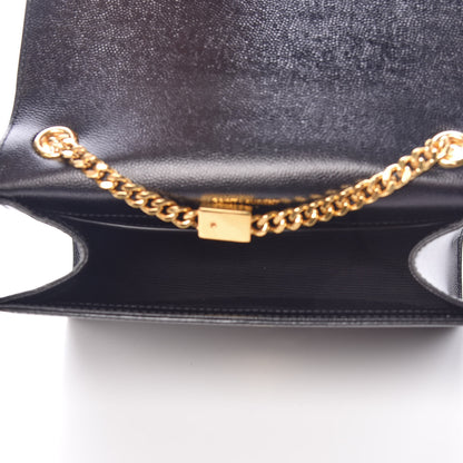Saint Laurent Grain De Poudre Small Monogram Kate Satchel Black 5 of 8