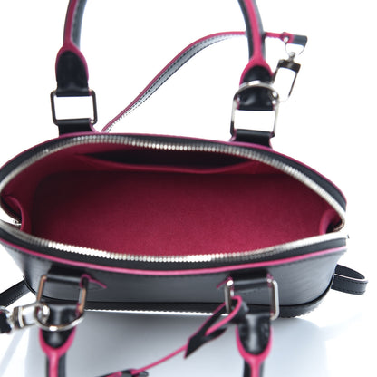 Louis Vuitton Epi Alma BB Black Hot Pink 5 of 9