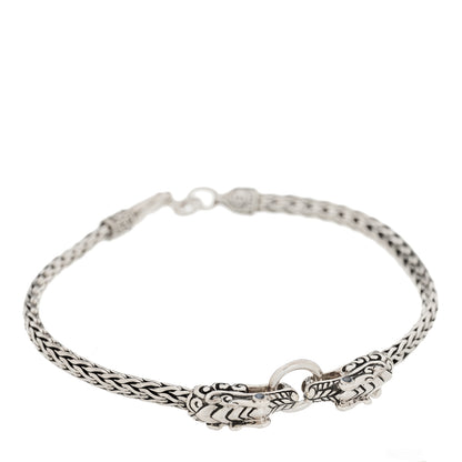 John Hardy Sterling Silver Blue Sapphire Double Dragon Head Legends Naga Bracelet 1 of 4