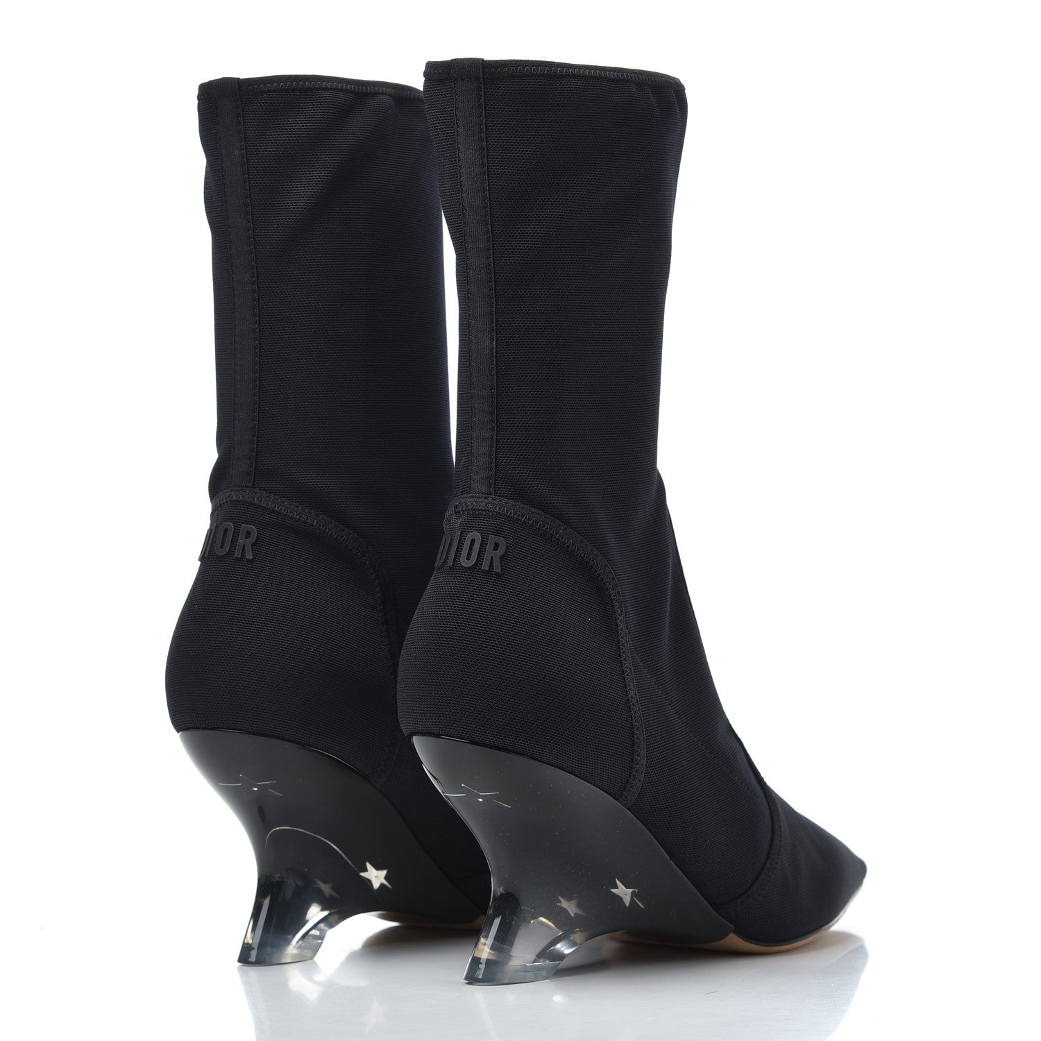 Christian Dior Micro Resille Lucite Etoile Boots 39 Black 4 of 14