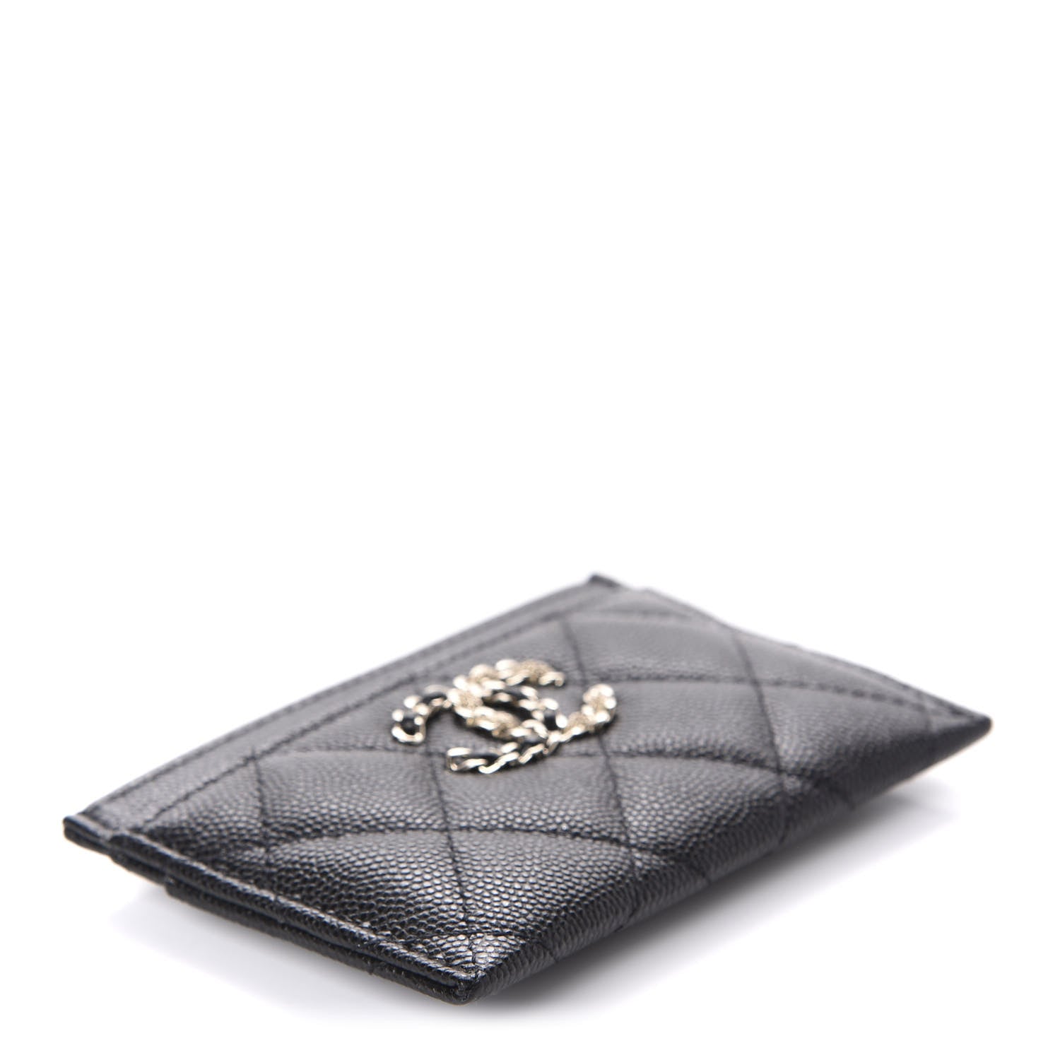 Chanel Caviar Quilted French New Wave Card Holder Black 4 of 8