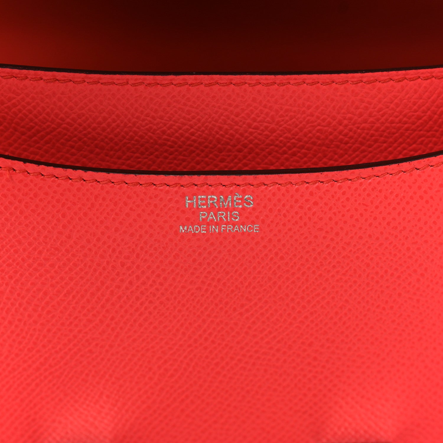 Hermes Epsom Enamel Constance 24 Rose Texas Rouge De Coeur 5 of 9