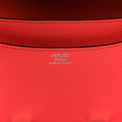 Hermes Epsom Enamel Constance 24 Rose Texas Rouge De Coeur 5 of 9