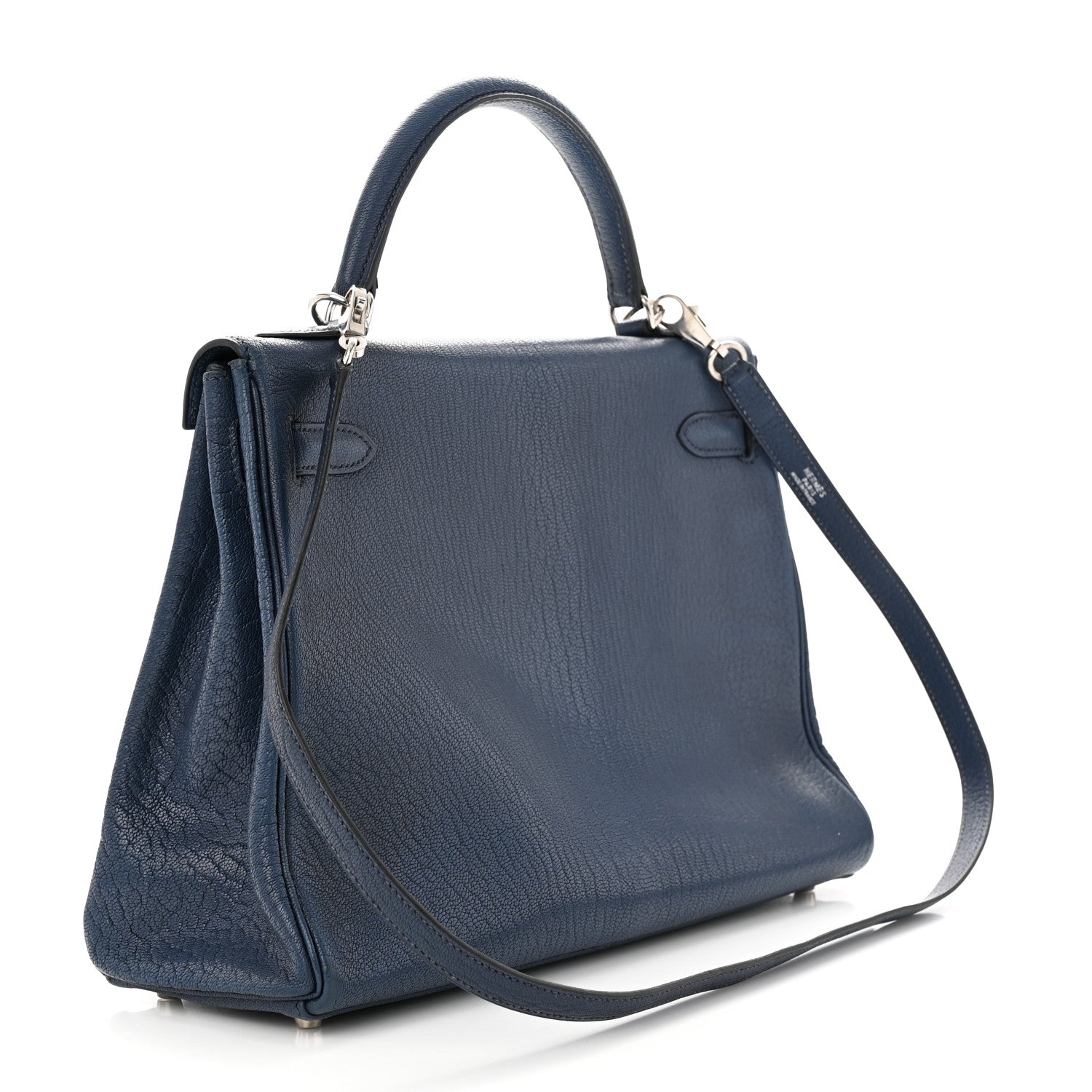 Hermes Chevre de Coromandel Kelly Retourne 32 Bleu Thalassa 3 of 14