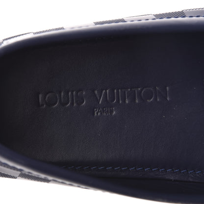 Louis Vuitton Damier Infini Mens Hockenheim Moccasin Loafers 9 Cosmos 8 of 11