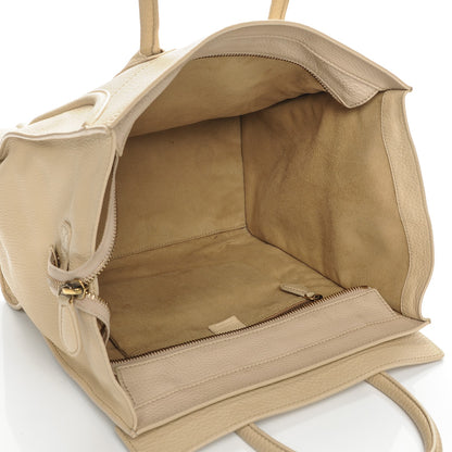 Celine Pebbled Calfskin Mini Luggage Cream 5 of 10