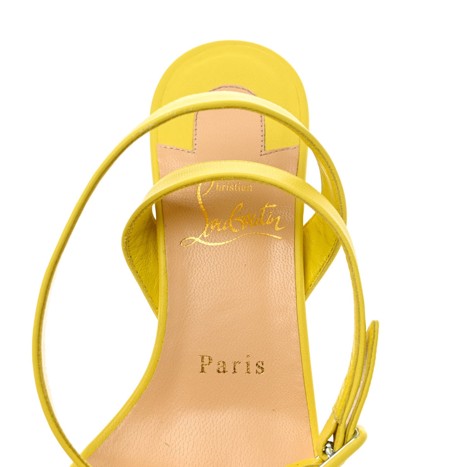 Christian Louboutin Nappa Tournikouna 85 Sandals 36 Citronnade 6 of 7