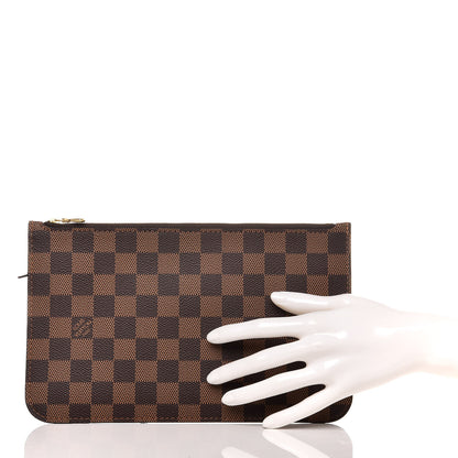 Louis Vuitton Damier Ebene Neverfull MM GM Pochette 2 of 9