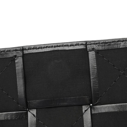 Bottega Veneta Paper Calfskin Maxi Intreccio Cassette Crossbody Bag Black 10 of 11