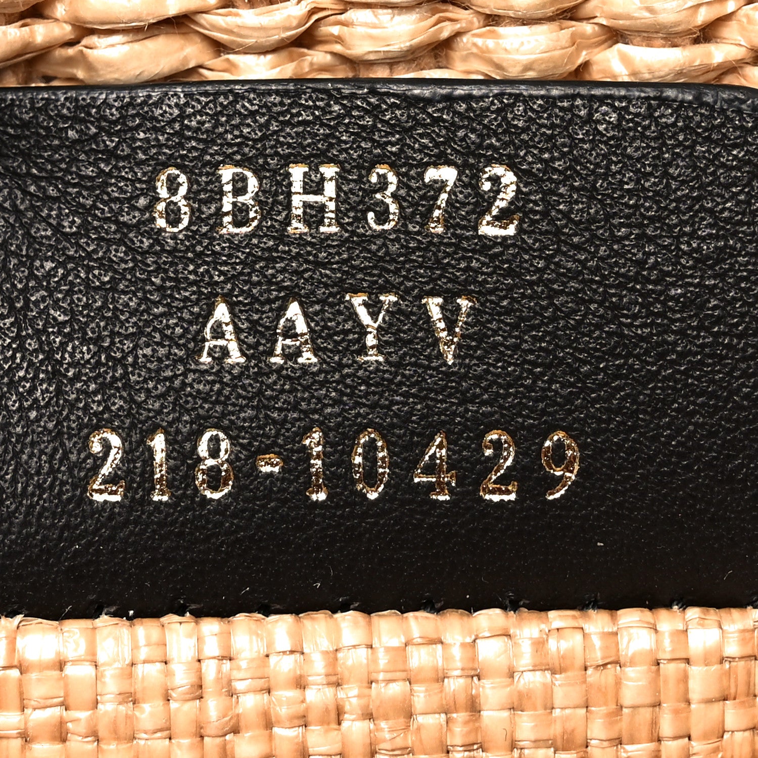 Fendi Straw Vitello King Plexiglass Woven Large Fendi Sunshine Shopper Tote Natural Black 7 of 10