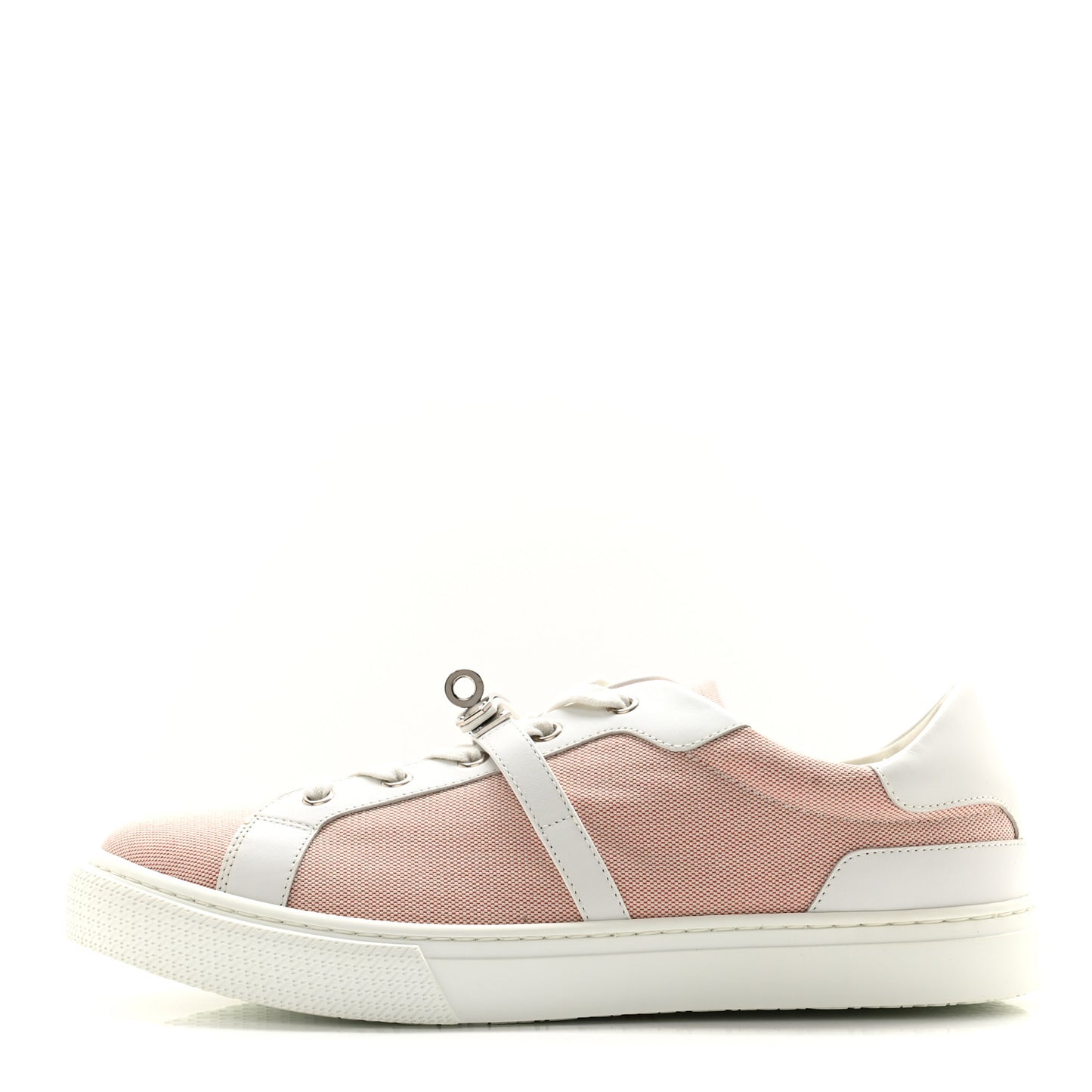 Calfskin Canvas Day Sneakers 41 Framboise White