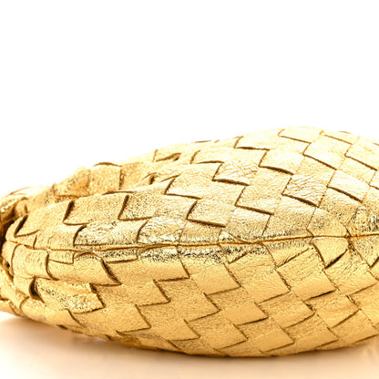 Bottega Veneta Metallic Nappa Intrecciato Mini Jodie Gold 8 of 9