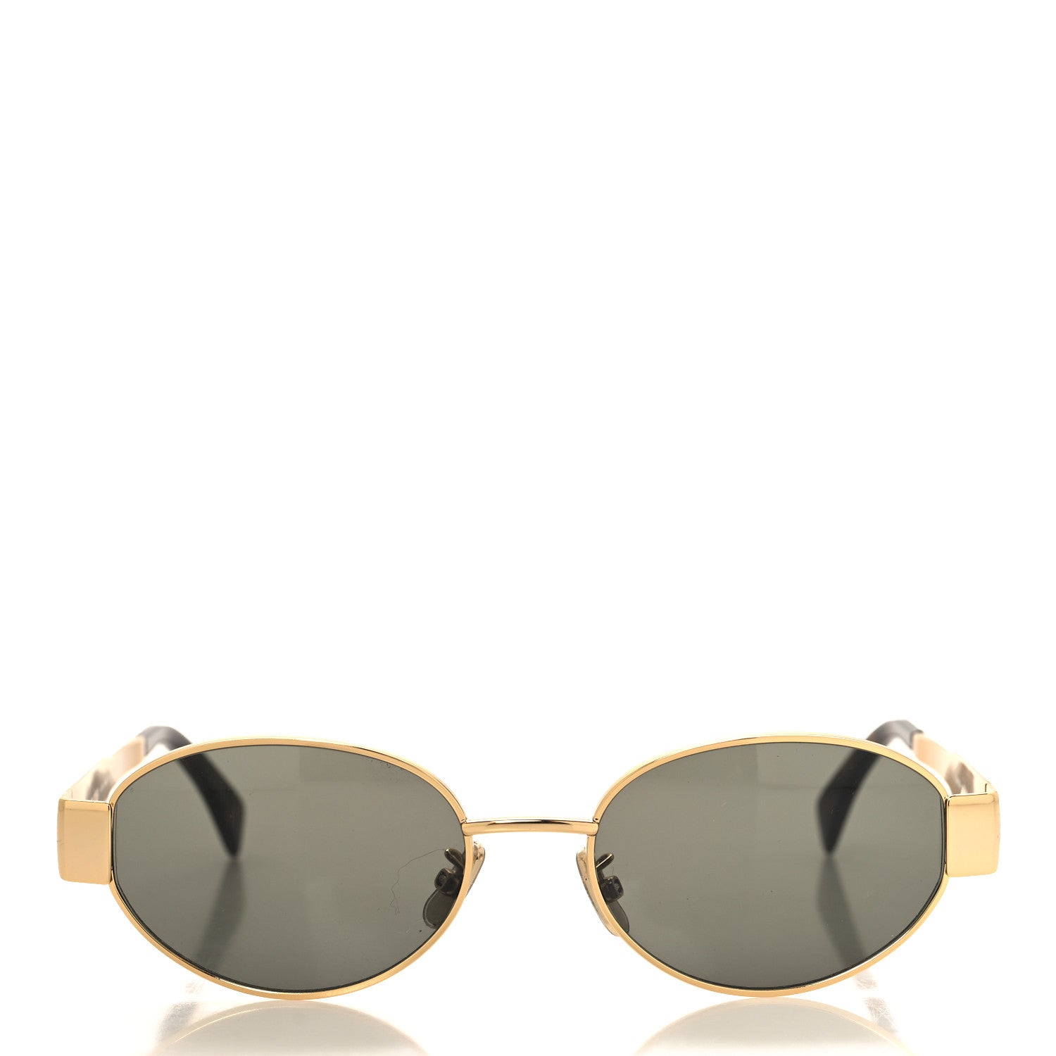Celine Metal Triomphe 01 Sunglasses CL40235U Gold Green 2 of 7