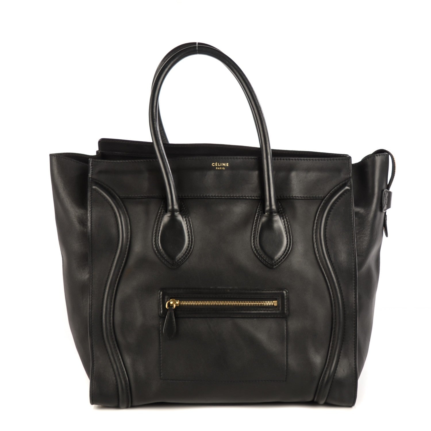 Celine Smooth Calfskin Medium Luggage Black 1 of 9