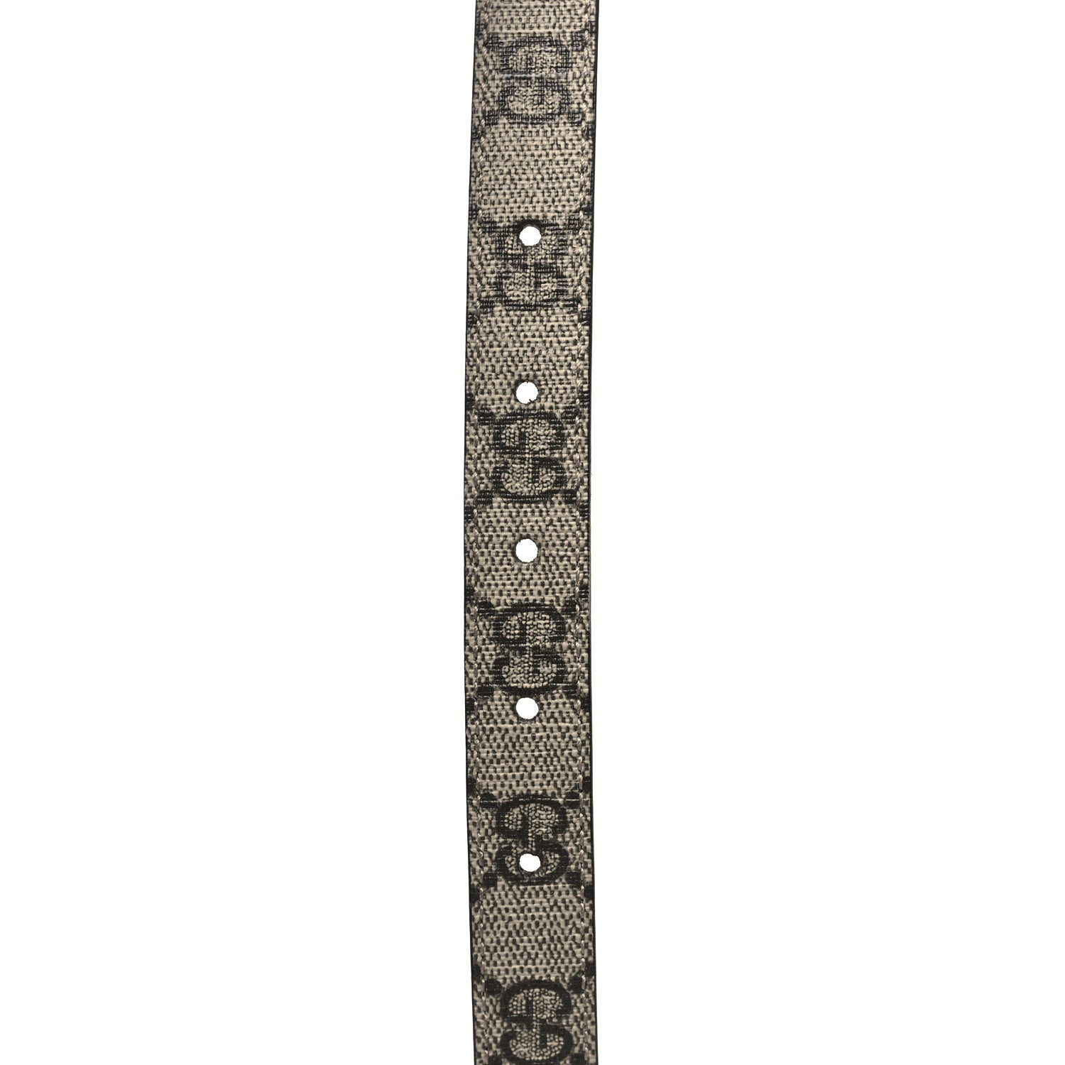 Gucci GG Supreme Monogram Plutone Calfskin Double G Reversible 37mm Belt 70 28 Beige Ebony New Acero 4 of 7