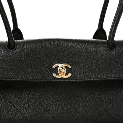 Chanel Grained Calfskin Urban Essentials Small Shopping Bag Black 8 of 11
