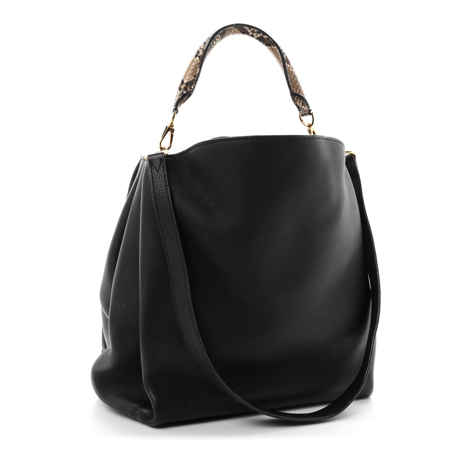 Louis Vuitton Veau Cachemire Snakeskin Babylone MM Black 3 of 10