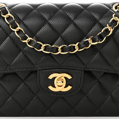 Chanel Caviar Quilted Small Double Flap Black 8 of 11