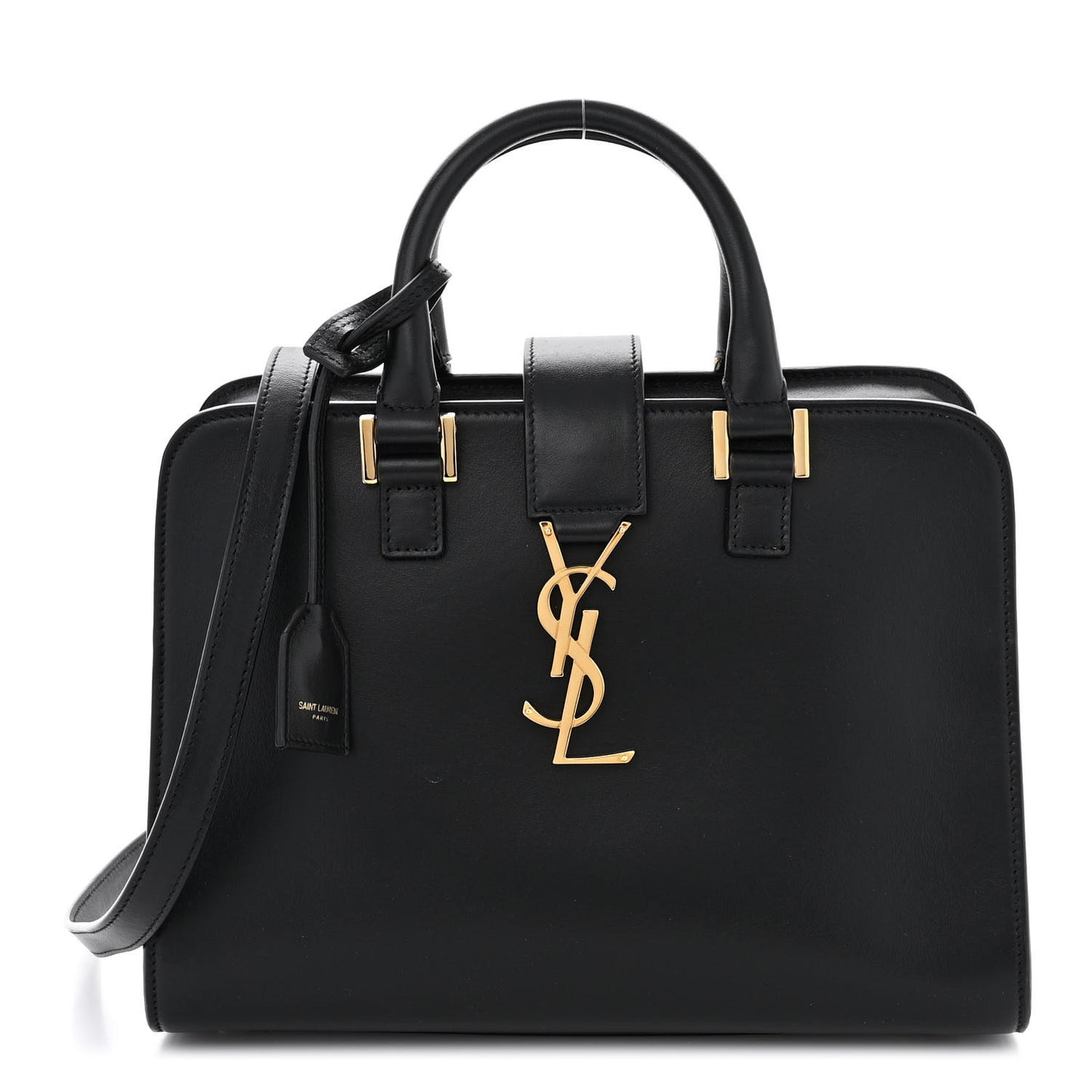 Calfskin Monogram Baby Cabas Black