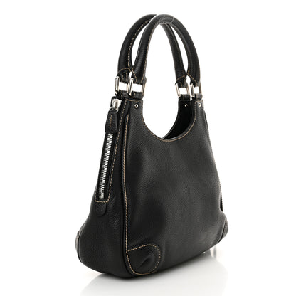 Chanel Grained Calfskin Tassel Hobo Black 3 of 15
