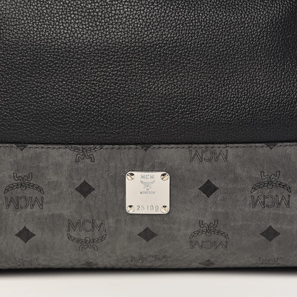 MCM Calfskin Visetos Anya Shopper Tote Black 13 of 13