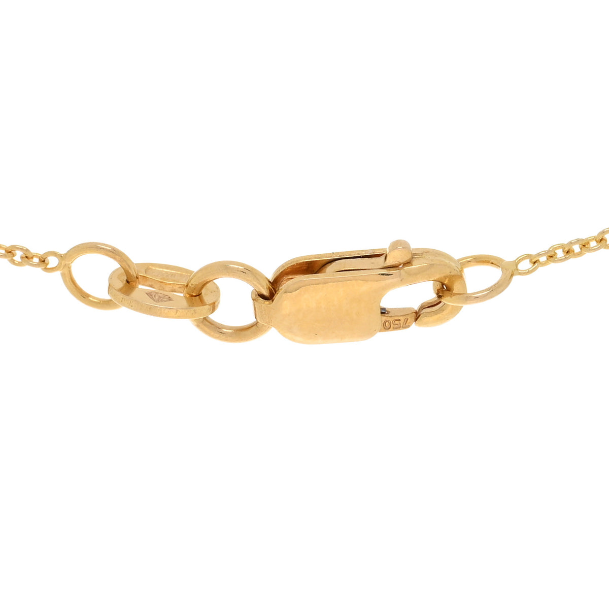 18K Yellow Gold Diamond Tiny Treasures Hamsa Pendant Necklace